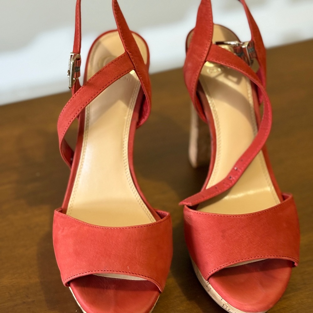 Gianni Bini Burnt Orange Strappy Heels